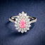 LAB-GROWN PINK DIAMOND & DIAMOND RING(#:LGJZ001-F)
