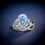 LAB-GROWN BLUE DIAMOND & DIAMOND RING(#:LGJZ003-B)
