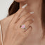 LAB GROWN PINK DIAMOND & DIAMOND RING(#:LGJZ004-F)