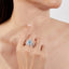 LAB-GROWN BLUE DIAMOND & DIAMOND RING/PENDANT(#:LGJZ005-B)