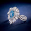 LAB-GROWN BLUE DIAMOND & DIAMOND RING/PENDANT(#:LGJZ005-B)