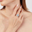 LAB-GROWN BLUE DIAMOND & DIAMOND RING/PENDANT(#:LGJZ005-B)
