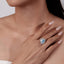 LAB-GROWN BLUE DIAMOND & DIAMOND RING/PENDANT(#:LGJZ006-B)