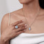 LAB-GROWN BLUE DIAMOND & DIAMOND RING/PENDANT(#:LGJZ006-B)