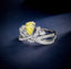 LAB-GROWN YELLOW DIAMOND & DIAMOND RING(#:LGJZ007-Y)