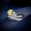 LAB-GROWN YELLOW DIAMOND & DIAMOND RING(#:LGJZ007-Y)