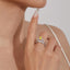 LAB-GROWN YELLOW DIAMOND & DIAMOND RING(#:LGJZ007-Y)