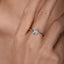 LAB-GROWN BLUE DIAMOND & DIAMOND RING(#:LGJZ008-B)