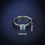 LAB-GROWN BLUE DIAMOND & DIAMOND RING(#:LGJZ008-B)