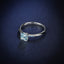 LAB-GROWN BLUE DIAMOND & DIAMOND RING(#:LGJZ008-B)