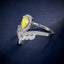 LAB-GROWN YELLOW DIAMOND & DIAMOND RING(#:LGJZ010-Y)