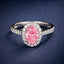 LAB-GROWN PINK DIAMOND & DIAMOND RING(#:LGJZ014-F)