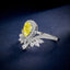 LAB-GROWN YELLOW DIAMOND & DIAMOND RING(#:LGJZ015-Y)