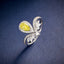 LAB-GROWN YELLOW DIAMOND & DIAMOND RING(#:LGJZ015-Y)