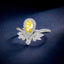 LAB-GROWN YELLOW DIAMOND & DIAMOND RING(#:LGJZ015-Y)