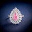 LAB-GROWN PINK DIAMOND & DIAMOND RING(#:LGJZ023-F)
