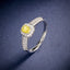 LAB-GROWN YELLOW DIAMOND & DIAMOND RING(#:LGJZ028-Y)