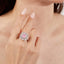 LAB-GROWN PINK DIAMOND & DIAMOND RING/PENDANT(#:LGJZ031-F)