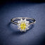 LAB-GROWN YELLOW DIAMOND & DIAMOND RING(#:LGJZ031-Y)