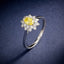 LAB-GROWN YELLOW DIAMOND & DIAMOND RING(#:LGJZ031-Y)