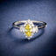 LAB-GROWN YELLOW DIAMOND & DIAMOND RING(#:LGJZ032-Y)