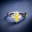 LAB-GROWN YELLOW DIAMOND & DIAMOND RING(#:LGJZ032-Y)