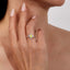 LAB-GROWN YELLOW DIAMOND & DIAMOND RING(#:LGJZ032-Y)