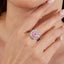 LAB-GROWN PINK DIAMOND & DIAMOND RING/PENDANT(#:LGJZ033-F)