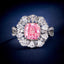 LAB-GROWN PINK DIAMOND & DIAMOND RING/PENDANT(#:LGJZ033-F)