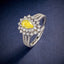 LAB-GROWN YELLOW DIAMOND & DIAMOND RING(#:LGJZ034-Y)