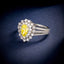 LAB-GROWN YELLOW DIAMOND & DIAMOND RING(#:LGJZ034-Y)