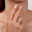 LAB-GROWN YELLOW DIAMOND & DIAMOND RING(#:LGJZ034-Y)