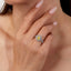 LAB-GROWN YELLOW DIAMOND & DIAMOND RING(#:LGJZ034-Y)