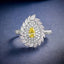 LAB-GROWN YELLOW DIAMOND & DIAMOND RING(#:LGJZ035-Y)