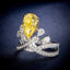 LAB-GROWN YELLOW DIAMOND & DIAMOND RING(#:LGJZ045-Y)