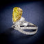 LAB-GROWN YELLOW DIAMOND & DIAMOND RING(#:LGJZ045-Y)