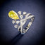 LAB-GROWN YELLOW DIAMOND & DIAMOND RING(#:LGJZ045-Y)