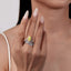 LAB-GROWN YELLOW DIAMOND & DIAMOND RING(#:LGJZ045-Y)