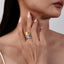 LAB-GROWN YELLOW DIAMOND & DIAMOND RING(#:LGJZ045-Y)