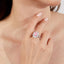 LAB-GROWN PINK DIAMOND & DIAMOND RING(#:LGJZ046-F)