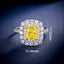 LAB-GROWN YELLOW DIAMOND & DIAMOND RING(#:LGJZ046-Y)