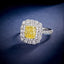 LAB-GROWN YELLOW DIAMOND & DIAMOND RING(#:LGJZ046-Y)