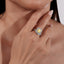 LAB-GROWN YELLOW DIAMOND & DIAMOND RING(#:LGJZ046-Y)