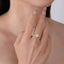LAB-GROWN YELLOW DIAMOND & DIAMOND RING(#:LGJZ047-Y)