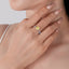 LAB-GROWN YELLOW DIAMOND & DIAMOND RING(#:LGJZ047-Y)