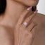 LAB-GROWN PINK DIAMOND & DIAMOND RING(#:LGJZ048-F)