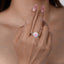LAB-GROWN PINK DIAMOND & DIAMOND RING(#:LGJZ048-F)