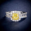 LAB-GROWN YELLOW DIAMOND & DIAMOND RING(#:LGJZ048-Y)