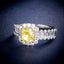 LAB-GROWN YELLOW DIAMOND & DIAMOND RING(#:LGJZ048-Y)