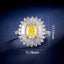 LAB-GROWN YELLOW DIAMOND & DIAMOND RING/PENDANT(#:LGJZ049-Y)